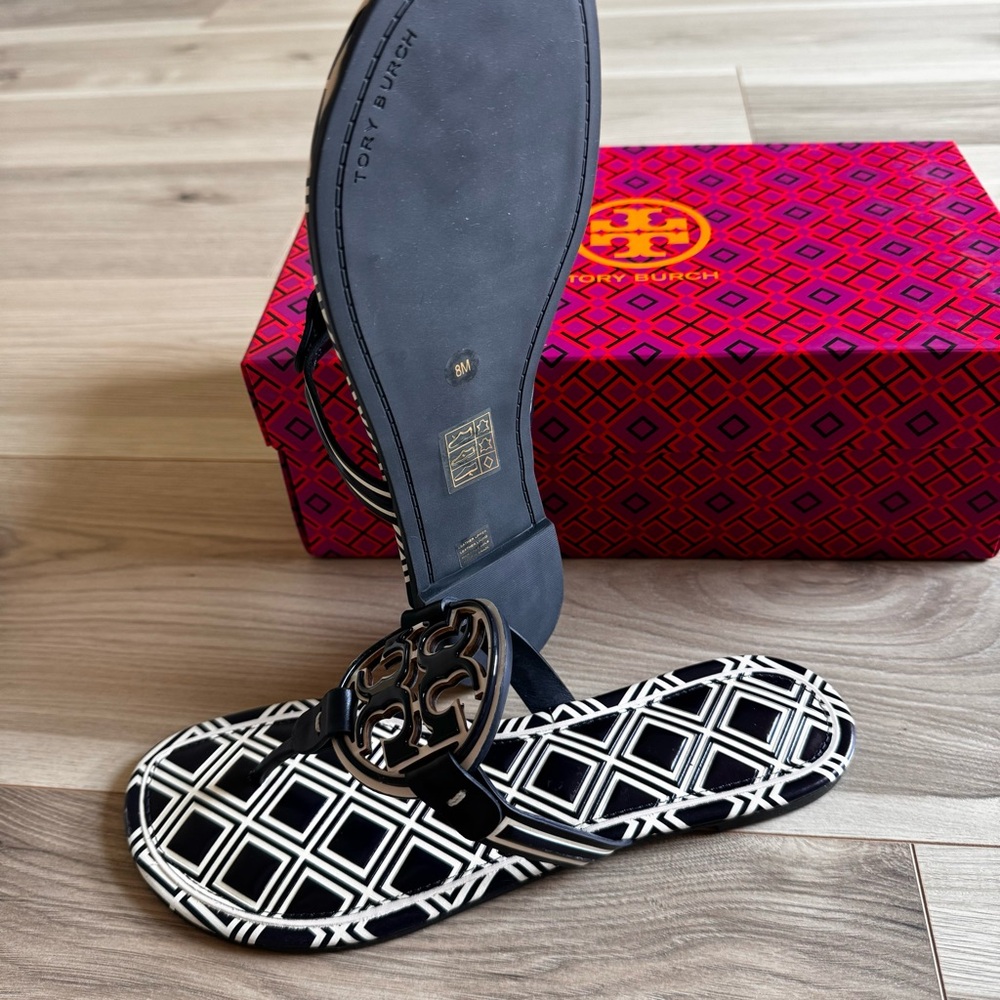 ☀️NEW☀️Tory Burch Metal Miller Sandals 8 - Picture 8 of 11